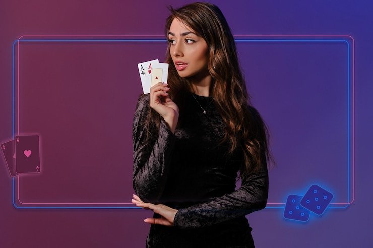 ligabola live-dealer blackjack table on mobile phone screen